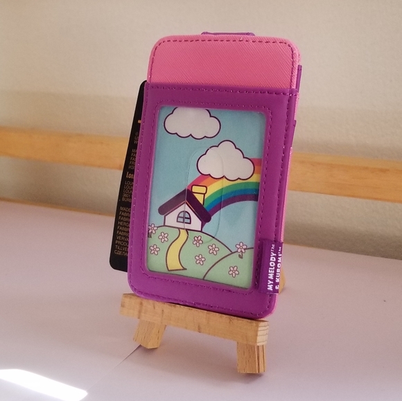 Loungefly Disney Parks Sanrio Kawaii Hello Kitty Kuromi Melody Money Cardholder - Picture 2 of 5